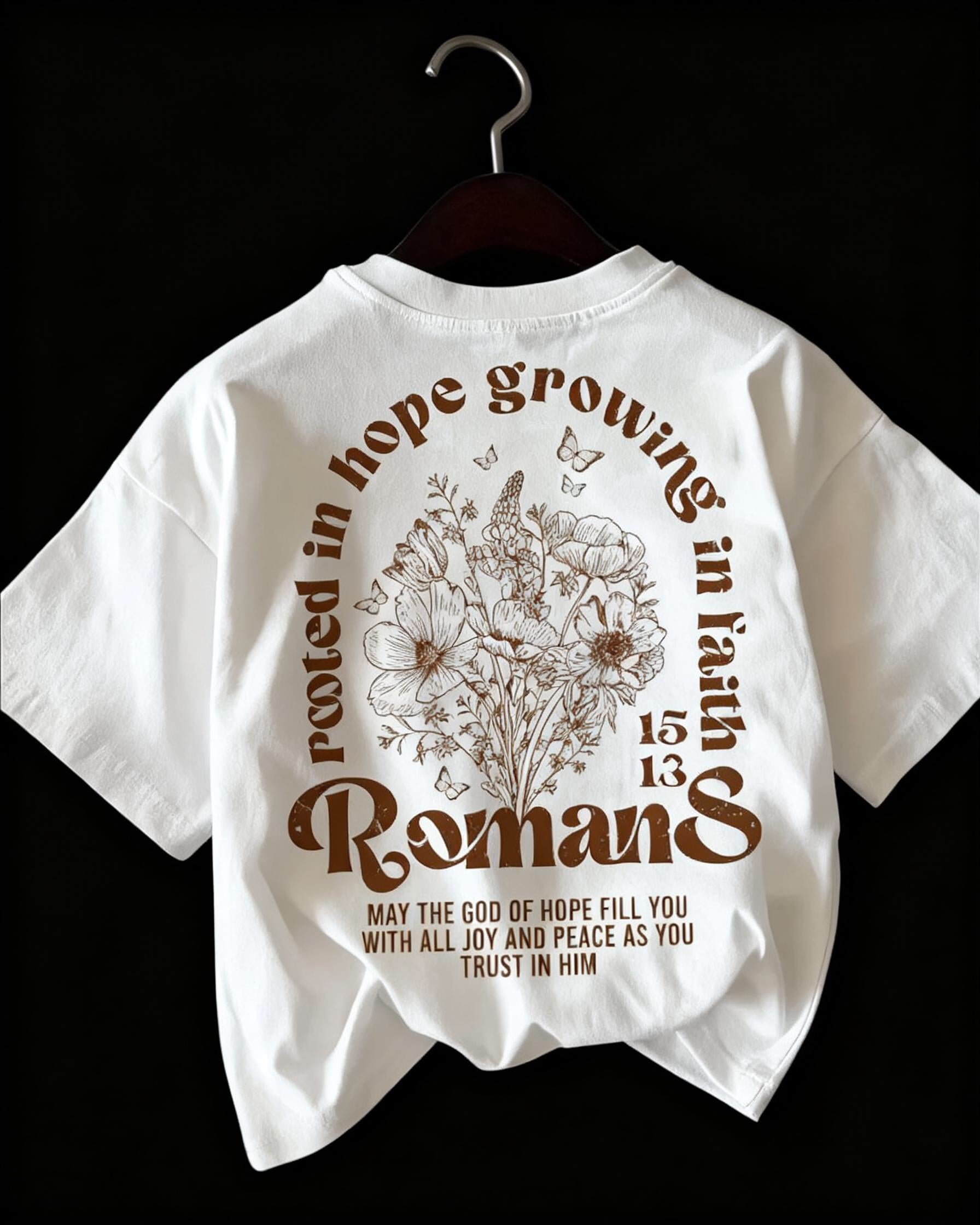 Camisa Blanca Romanos 5:3-4